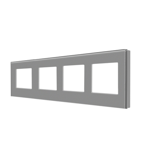 Rama Cvadrupla LUXION Din Sticla, gri