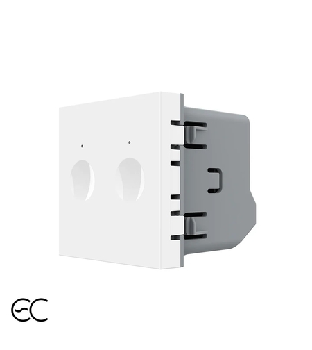 Modul Intrerupator Dublu cu Protocol Zigbee EC si Touch LIVOLO, alb