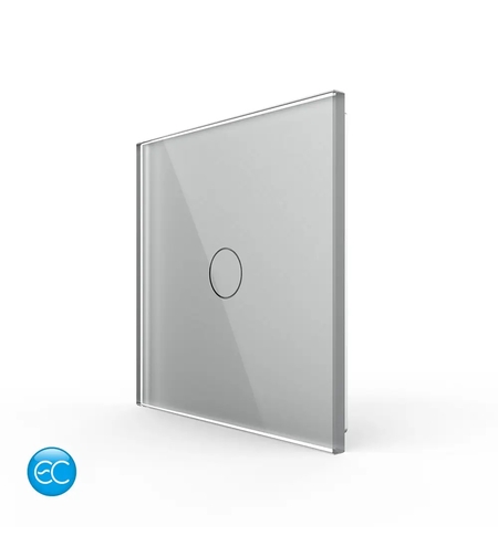 Telecomanda EC Tip Panou Simplu cu Touch LIVOLO din Sticla Securizata, gri
