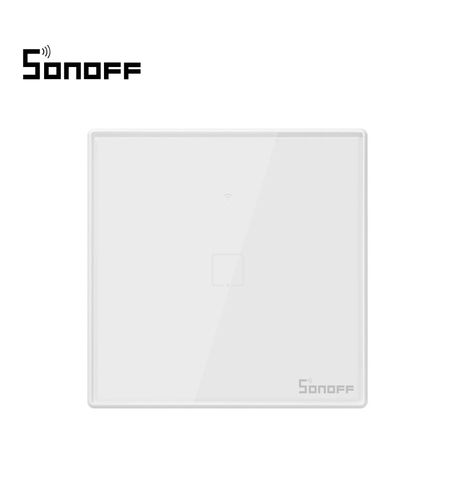 Intrerupator simplu cu touch Sonoff T2EU1C, Wi-Fi + RF, Control de pe telefonul mobil