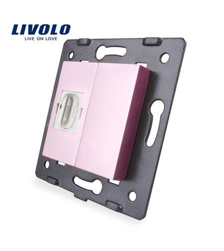 Priza HDMI Livolo, roz