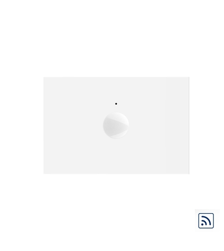 Modul intrerupator simplu wireless cu touch Livolo standard Italian, Serie noua, alb