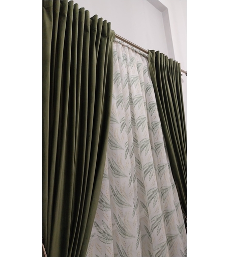 Draperii catifea Select verde închis