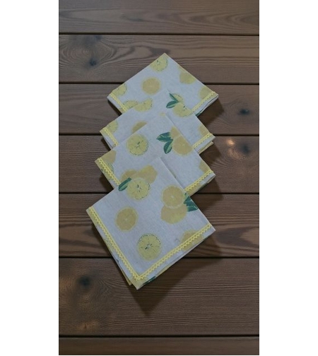 Set şervete bumbac  Lime-4 buc.