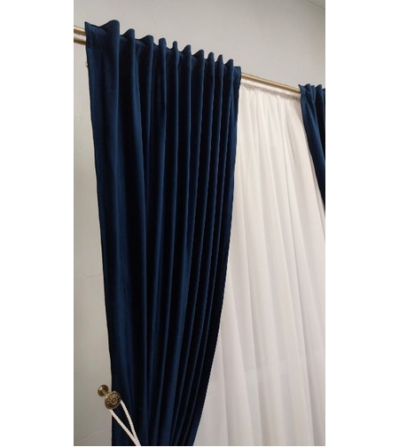 Draperii catifea Select albastru închis