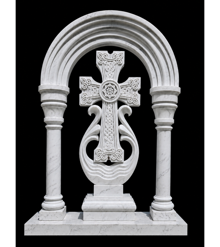 MAR-1996 MONUMENTCU SCULPTURA MARMURA ALBA