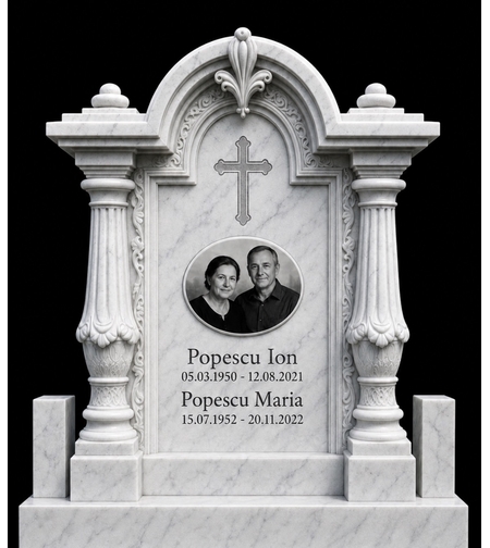 MAR-2001 MONUMENT SCULPTAT DIN MARMURA MASIVA