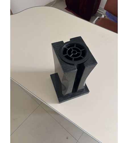ACI-1219 VAZA PATRATA DIN GRANIT NEGRU