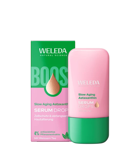Weleda Serum Drops Booster Slow Ageing Astaxanthin BIO – 30 ml | Protecție Antioxidantă