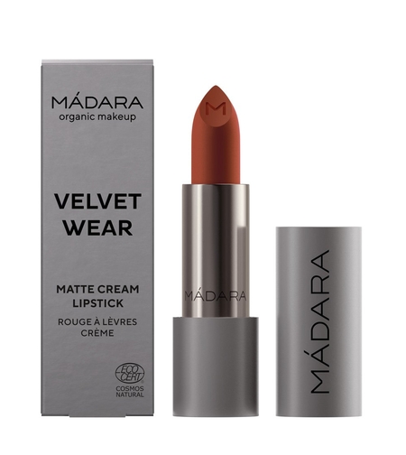 MÁDARA Velvet Wear 33 Magma – Ruj mat cremos 4g, 100% vegan