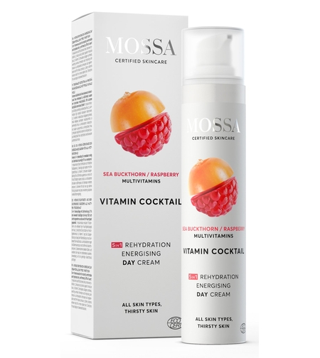MOSSA Vitamin Cocktail Cremă de Zi BIO 50ml – Cremă Intens Rehidratantă cu Acid Hialuronic