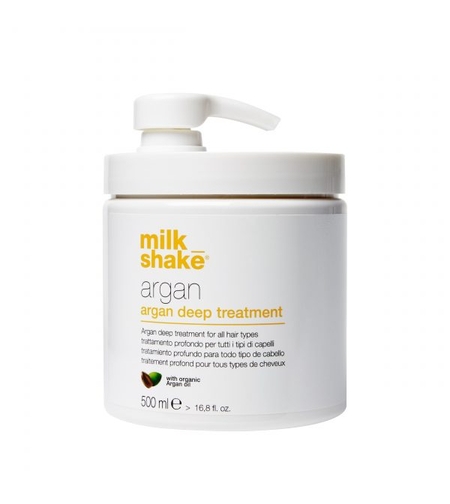 Milk_Shake Argan Deep Treatment  for all hair types delivering hydration, smoothness, and intense shine 500 ml