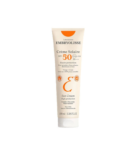 Embryolisse Cremă Solară Waterproof SPF50 pentru Față și Corp – Protecție ridicată pentru întreaga familie 100 ml