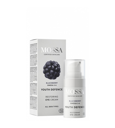 MOSSA Youth Defence Cremă BIO pentru Ochi – Cremă Reparatoare cu Omega 3-6