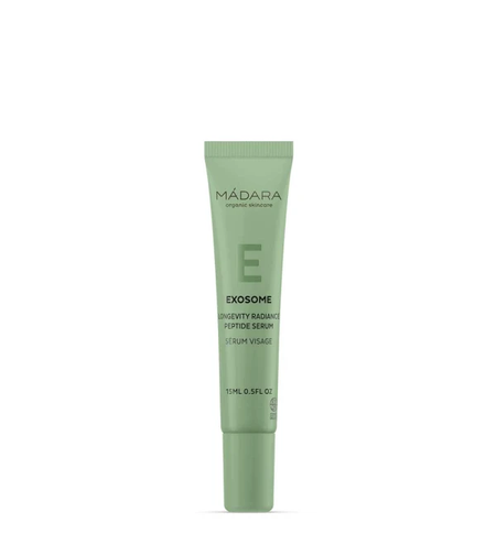 MÁDARA EXOSOME LONGEVITY Radiance Peptide Serum BIO & VEGAN – 15 ml TRAVEL | Luminozitate și Fermitate