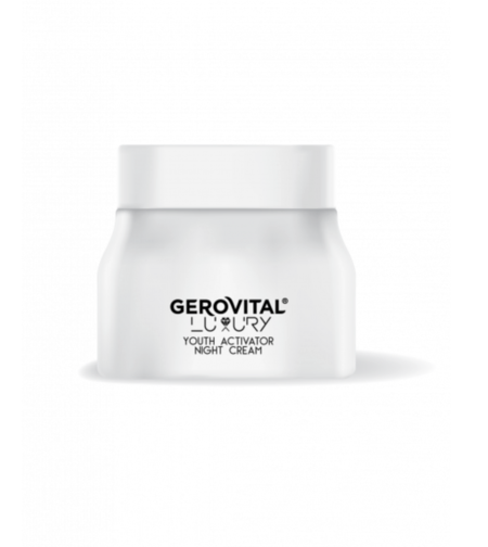 Gerovital Luxury - Cremă Activator de Tinerețe de Noapte cu Complex Anti-Aging – Antirid și Lifting Facial 50 ml