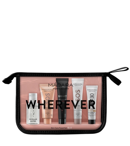 MÁDARA Wherever Skin Care Travel Set 5in1 – Set Îngrijire Ten BIO, Natural și Vegan