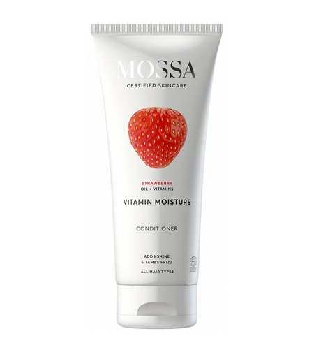 MOSSA Vitamin Moisture Balsam BIO Hidratant – Balsam Organic cu Ulei de Căpșuni și Cocos 200ml