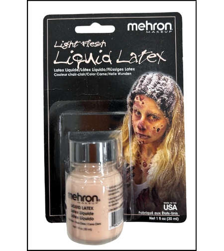 Mehron Liquid Latex Light Flesh 30 ml – Latex Lichid pentru Machiaj SFX și Efecte Speciale