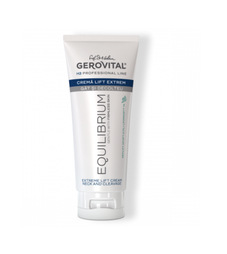 Gerovital H3 Equilibrium - Cremă Lift-Extrem Fermitate și Hidratare pentru Gât, Bust și Decolteu 200 ml