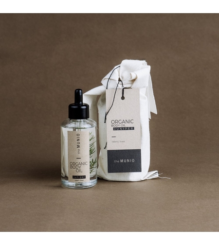 THE MUNIO Ulei organic de corp Juniper 100ml – Ulei hidratant cu ienupăr