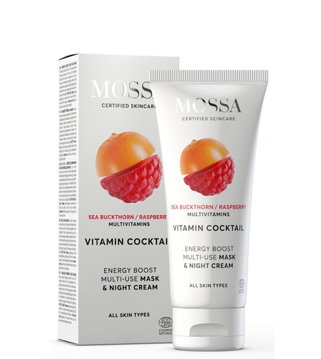 MOSSA Vitamin Cocktail Multi-Use Cremă de Noapte & Mască BIO 50ml – 2 în 1