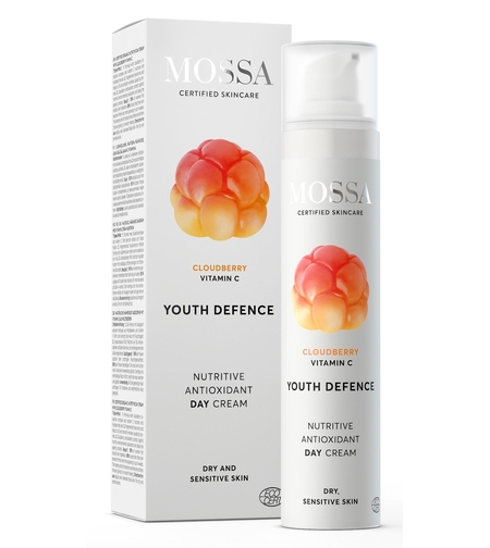 MOSSA Youth Defence Cremă BIO de Zi – Cremă Nutritivă Antioxidantă cu Vitamina C