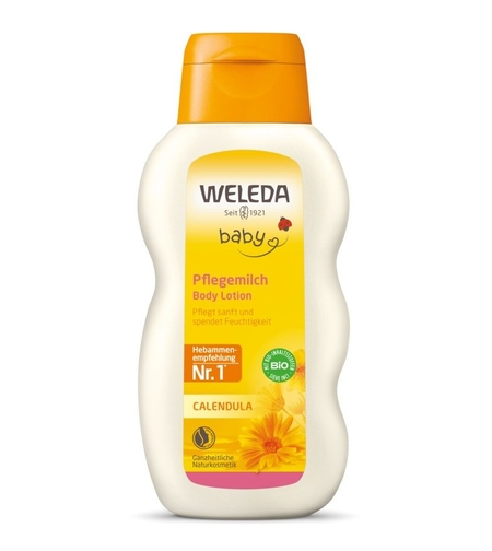 Weleda Baby Loțiune de Corp cu Gălbenele BIO – 200 ml | Hidratare și Calmarea Pielii