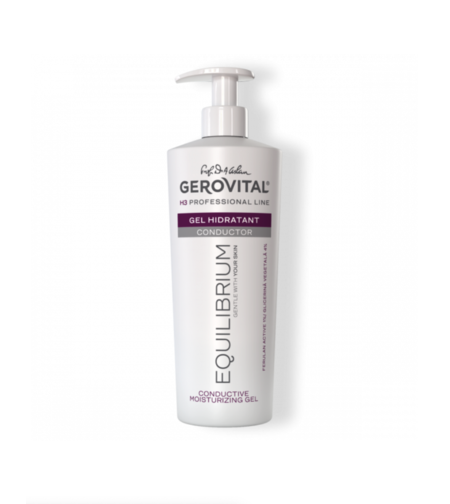 Gerovital H3 Equilibrium - Gel Hidratant Conductor pentru Toate Tipurile de Ten cu Ferulan Active 1% și Glicerină 4% 500 ml