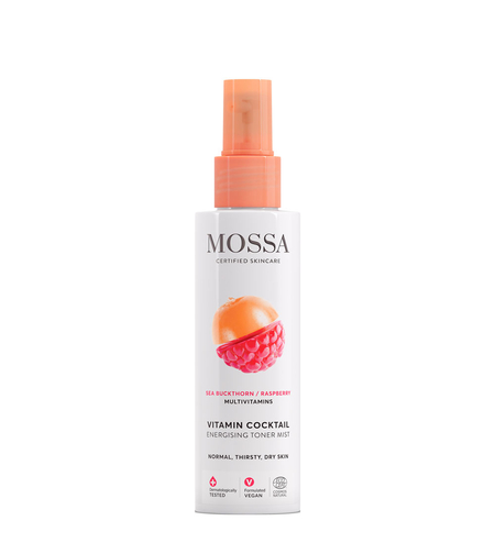 MOSSA Vitamin Cocktail Toner Spray BIO 100ml – Toner Facial Hidratant cu Cătină și Zmeură