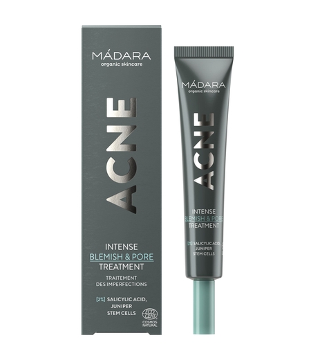 MÁDARA ACNE INTENSE Blemish & Pore Serum BIO și Vegan 20ml – Ser pentru Coșuri și Pori Încărcați