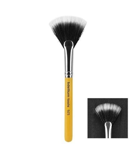 Bdellium Tools Travel Series Duet Fiber Fan - Pensulă evantai pentru produse pudrate Nr. 925 T