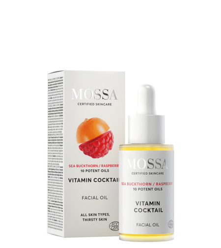 MOSSA Vitamin Cocktail Ulei Facial BIO 30ml – Ulei Regenerator cu 10 Uleiuri Vegetale