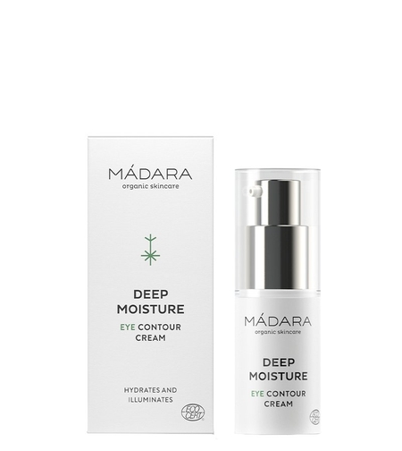 MÁDARA DEEP MOISTURE Cremă Contur Ochi BIO VEGAN – 15 ml | Hidratare 24H