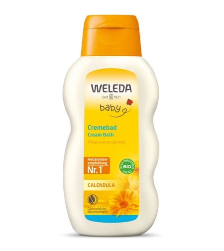 Weleda Baby Băiță Cremoasă cu Gălbenele BIO – 200 ml | Îngrijire Delicată Bebeluși