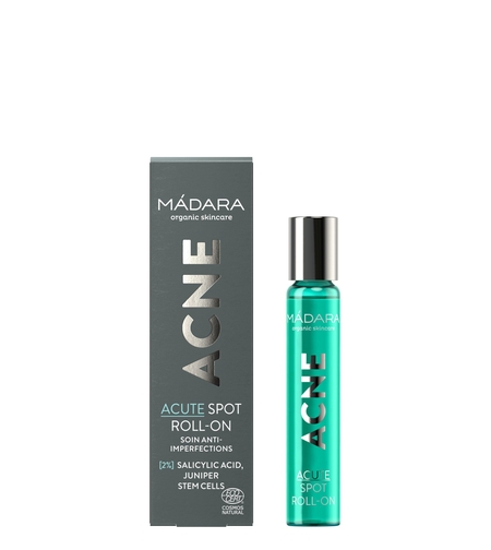 MÁDARA ACNE ACUTE SPOT Roll-on Anti-Imperfecțiuni BIO și Vegan 8ml – Acid Salicilic 2%