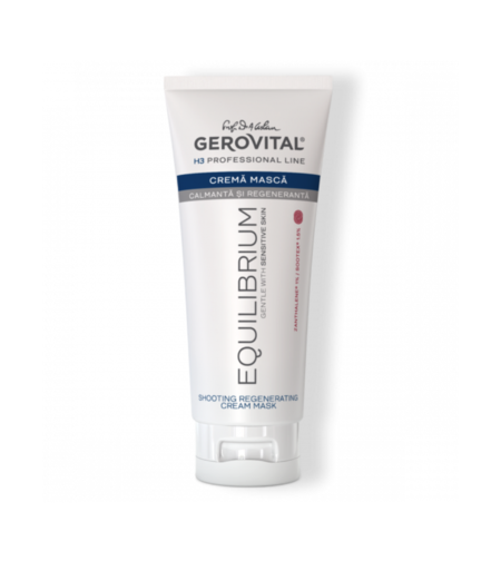 Gerovital H3 Equilibrium - Cremă-Mască Calmantă și Regenerantă cu Vitamina A și Uleiuri Naturale pentru Ten Uscat sau Iritabil 200 ml