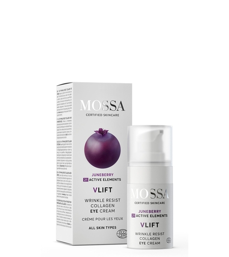 MOSSA V Lift Wrinkle Resist Cremă Bio cu Colagen pentru Ochi 15ml