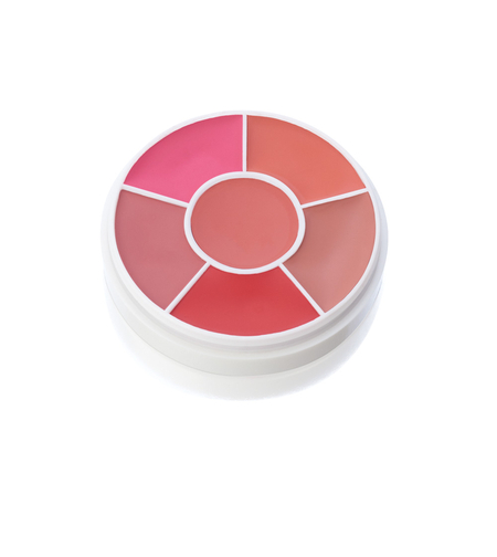 Ben Nye Creme Rouge Wheel Medley – Paletă profesională de blush cremă pentru toate tipurile de ten