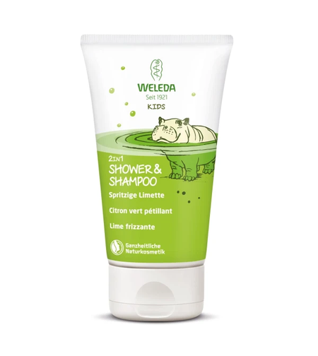 Weleda Kids Gel de Duș și Șampon 2în1 Lime BIO – 150 ml | Pentru Copii