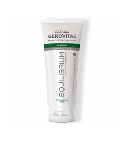 Gerovital H3 Equilibrium - Mască Reparatoare cu Panthenol pentru Calmarea Tenului Gras sau Acneic 200 ml