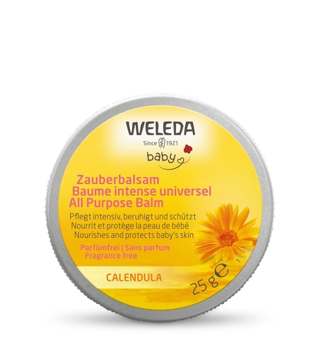 Weleda Baby Balsam Intensiv cu Gălbenele BIO – 25 g | Piele Uscată și Sensibilă