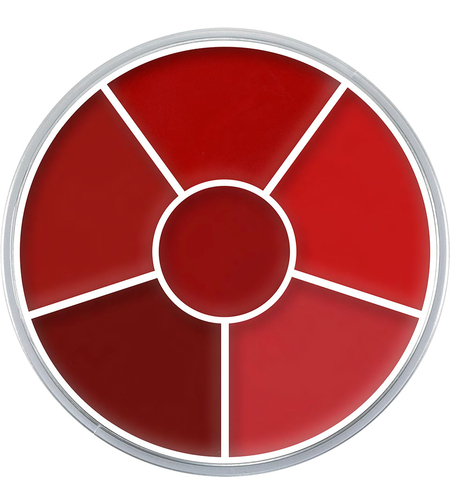 Kryolan Lip Rouge Wheel - Paletă de rujuri cu 6 nuanțe