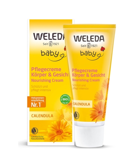 Weleda Baby Cremă de Corp cu Gălbenele BIO – 100 g | Hidratare Intensivă