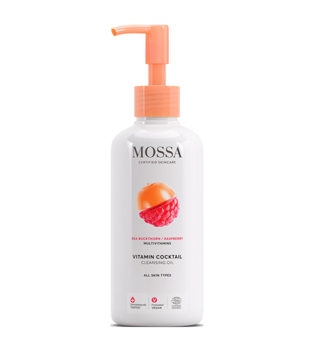 MOSSA Vitamin Cocktail Ulei Demachiant BIO 125ml – Ulei Demachiant cu Cătină și Zmeură
