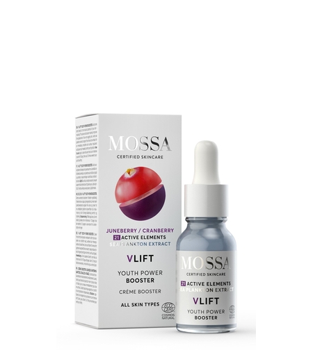 MOSSA V LIFT Youth Power Booster – Ser facial bio cu efect de lifting și fermitate 15ml