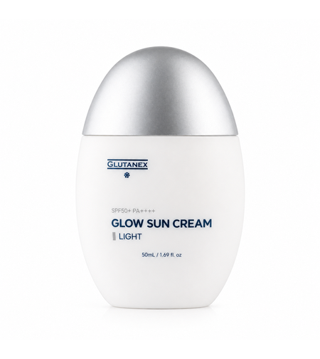 Glutanex Glow Sun Cream SPF 50+ – Cremă cu Protecție Solară UVA/UVB, Hidratare și Luminozitate 50 ml