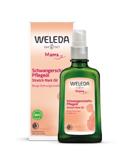 WELEDA Ulei de corp natural pentru sarcină 100ml – îngrijire BIO pentru elasticitatea pielii
