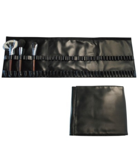 Parisax Professional 39-Compartment Black Leather Makeup Case TR39B