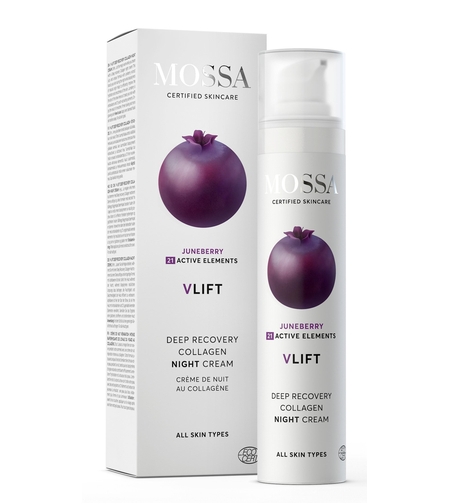 MOSSA V Lift Deep Recovery Cremă Bio de Noapte cu Colagen 50ml